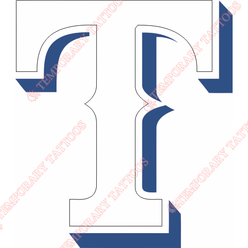 Texas Rangers Customize Temporary Tattoos Stickers NO.1969